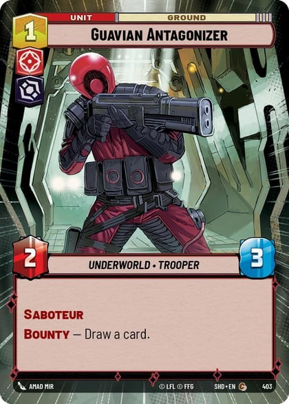 Guavian Antagonizer (Hyperspace), Shadows of the Galaxy 403