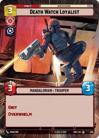 Death Watch Loyalist (Hyperspace), Shadows of the Galaxy 405