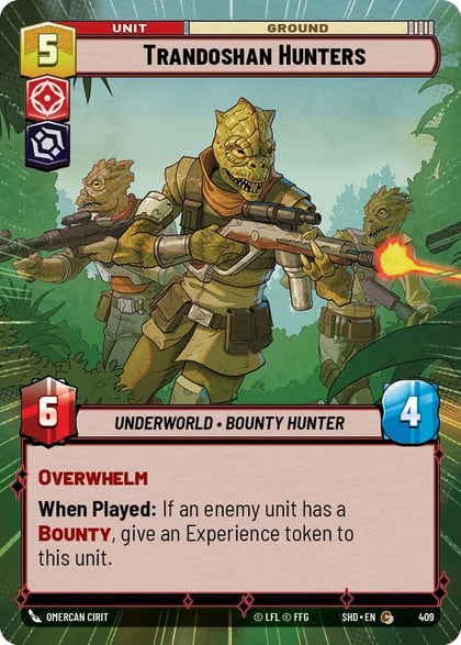 Trandoshan Hunters (Hyperspace), Shadows of the Galaxy 409