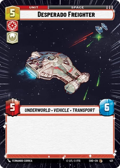 Desperado Freighter (Hyperspace), Shadows of the Galaxy 421