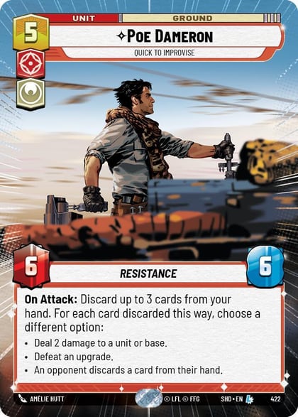 Poe Dameron - Quick to Improvise (Hyperspace), Shadows of the Galaxy 422