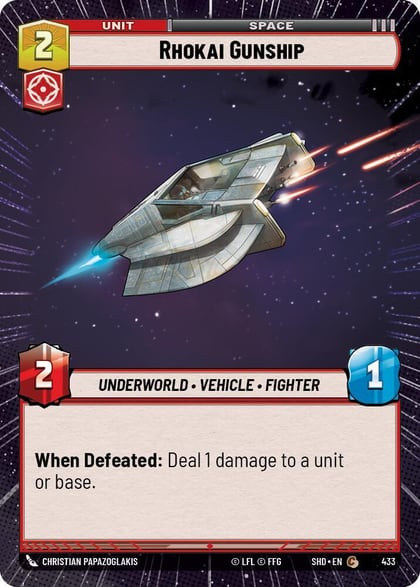 Rhokai Gunship (Hyperspace), Shadows of the Galaxy 433