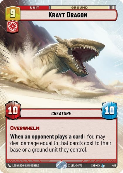 Krayt Dragon (Hyperspace), Shadows of the Galaxy 441