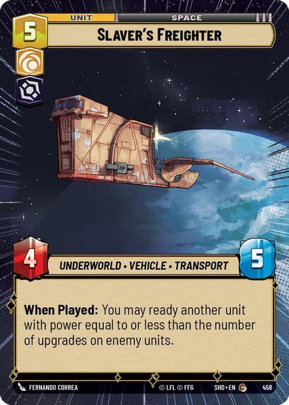 Slaver's Freighter (Hyperspace), Shadows of the Galaxy 458