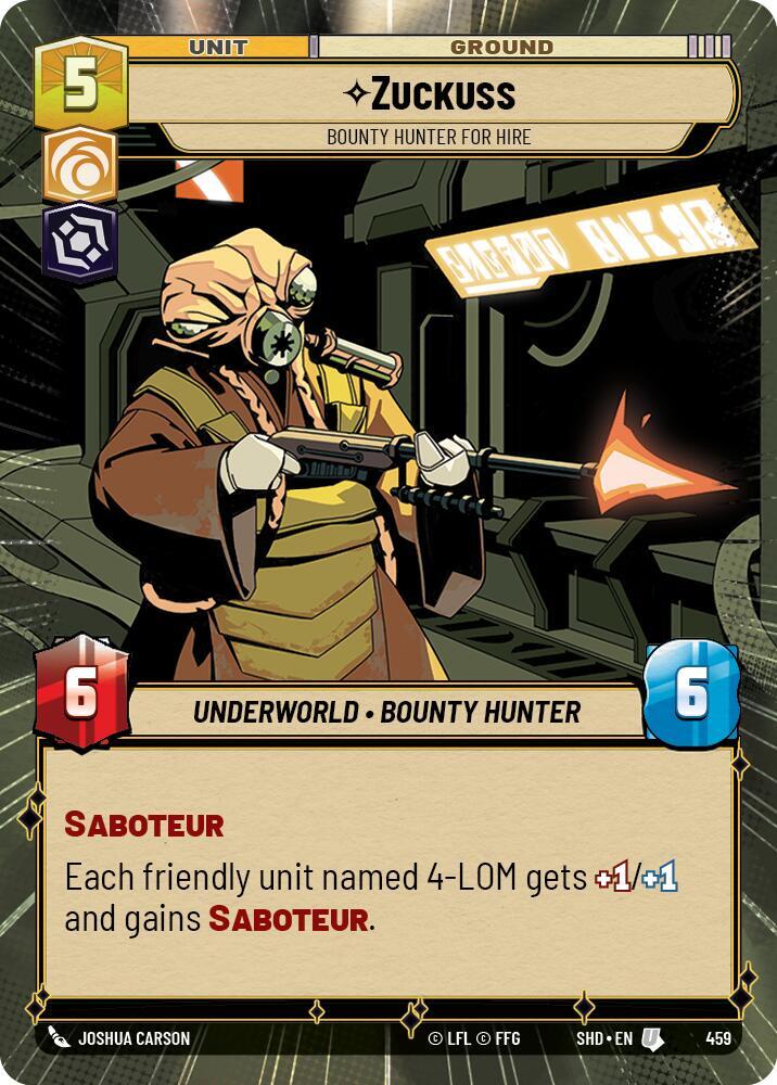 Zuckuss - Bounty Hunter for Hire (Hyperspace), Shadows of the Galaxy 459