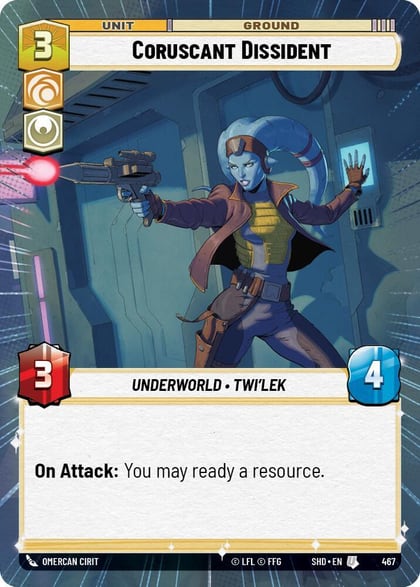 Coruscant Dissident (Hyperspace), Shadows of the Galaxy 467