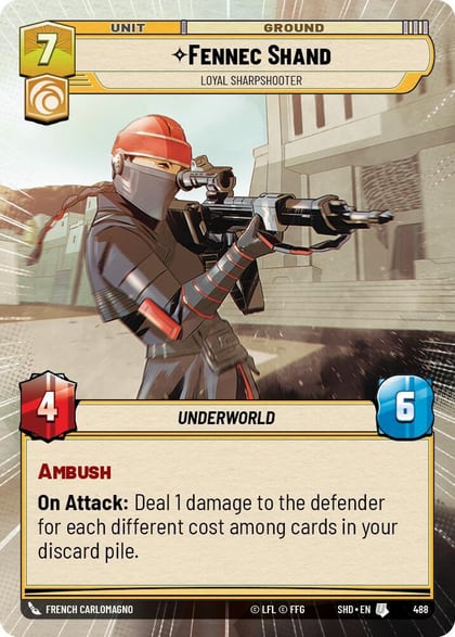 Fennec Shand - Loyal Sharpshooter (Hyperspace), Shadows of the Galaxy 488