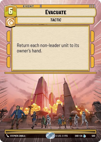 Evacuate (Hyperspace), Shadows of the Galaxy 500