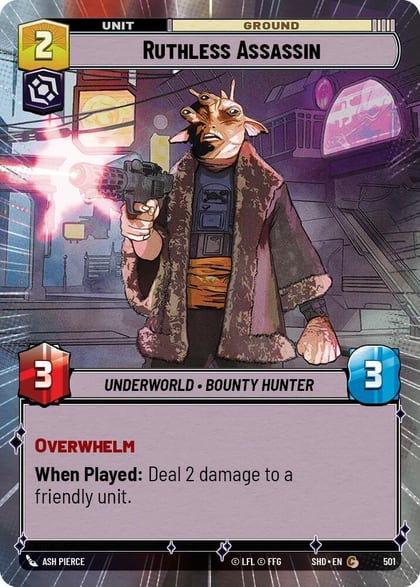 Ruthless Assassin (Hyperspace), Shadows of the Galaxy 501