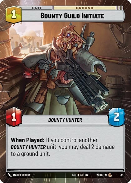 Bounty Guild Initiate (Hyperspace), Shadows of the Galaxy 515