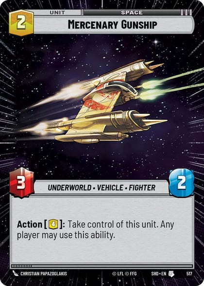 Mercenary Gunship (Hyperspace), Shadows of the Galaxy 517