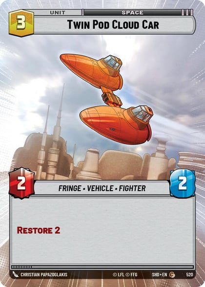 Twin Pod Cloud Car (Hyperspace), Shadows of the Galaxy 520