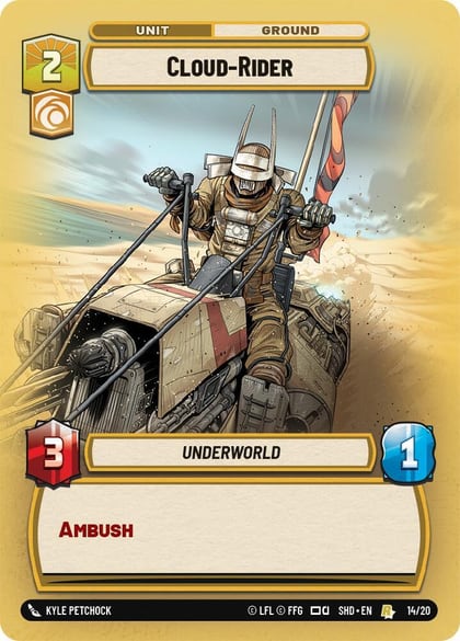 Cloud-Rider, Shadows of the Galaxy: Weekly Play Promos 14/20