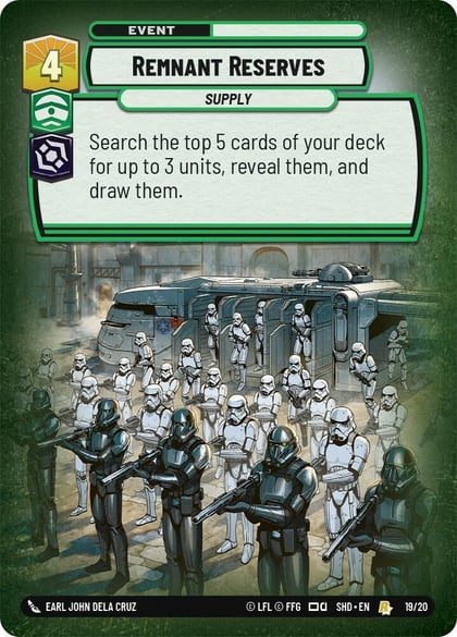 Remnant Reserves, Shadows of the Galaxy: Weekly Play Promos 19/20