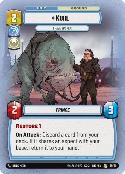 Kuiil - I Have Spoken, Shadows of the Galaxy: Weekly Play Promos 20/20