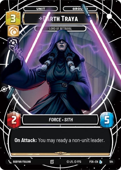 Darth Traya - Lord of Betrayal, Sector and Regional Promos: Season 1 104