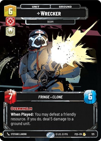 Wrecker - Boom!, Sector and Regional Promos: Season 1 125