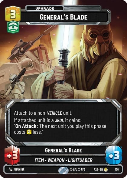 General's Blade, Sector and Regional Promos: Season 1 156