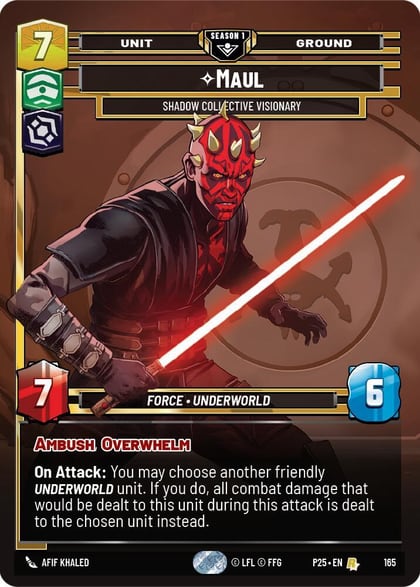 Maul - Shadow Collective Visionary (165), Sector and Regional Promos: Season 1 165