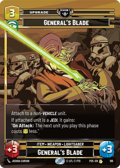 General's Blade (166), Sector and Regional Promos: Season 1 166