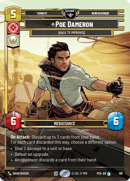 Poe Dameron - Quick to Improvise (168), Sector and Regional Promos: Season 1 168