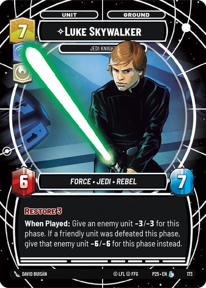 Luke Skywalker - Jedi Knight, Sector and Regional Promos: Season 1 173