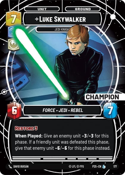 Luke Skywalker - Jedi Knight (Champion), Sector and Regional Promos: Season 1 175