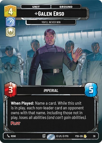 Galen Erso - You'll Never Win (38), Sector and Regional Promos: Season 1 38