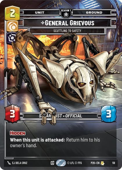 General Grievous - Scuttling to Safety (59), Sector and Regional Promos: Season 1 59
