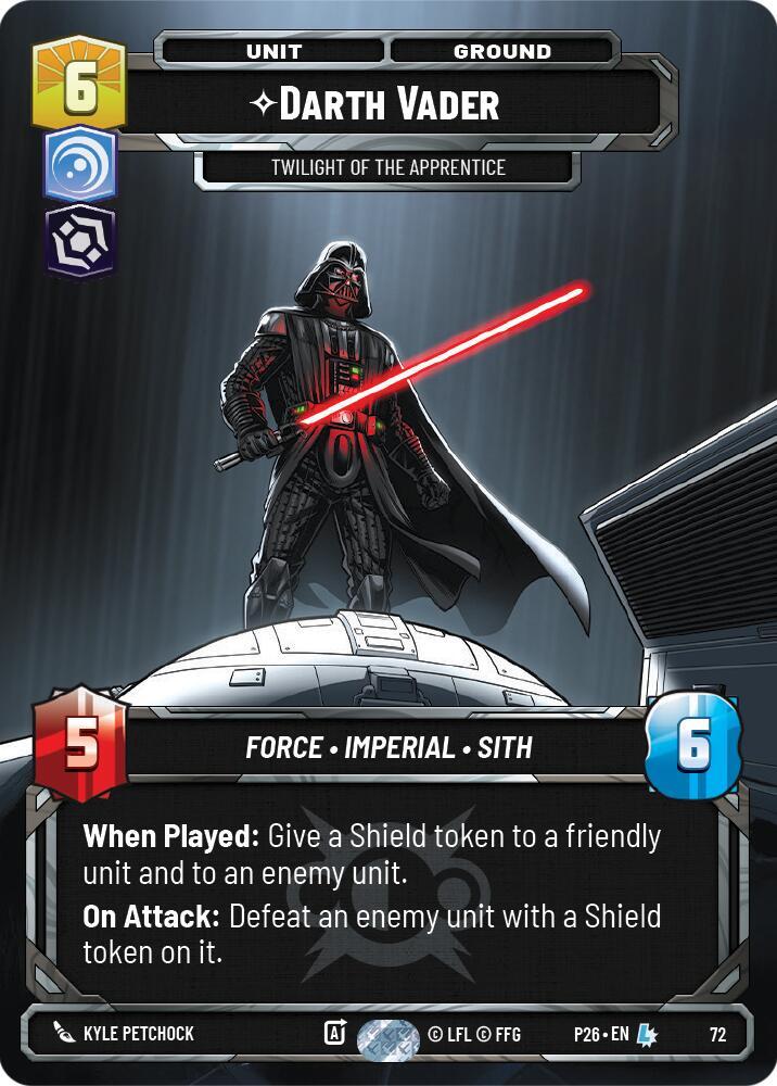 Darth Vader - Twilight of the Apprentice (72), Sector and Regional Promos: Season 1 72