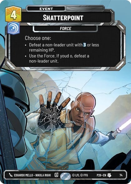 Shatterpoint (74), Sector and Regional Promos: Season 1 74