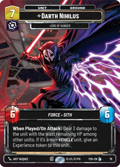 Darth Nihilus - Lord of Hunger (79), Sector and Regional Promos: Season 1 79