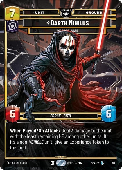Darth Nihilus - Lord of Hunger (95), Sector and Regional Promos: Season 1 95
