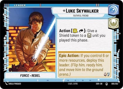 Luke Skywalker - Faithful Friend, Spark of Rebellion 005/252