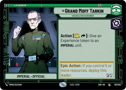 Grand Moff Tarkin - Oversector Governor, Spark of Rebellion 007/252