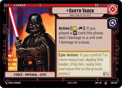 Darth Vader - Dark Lord of the Sith, Spark of Rebellion 010/252