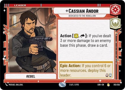 Cassian Andor - Dedicated to the Rebellion, Spark of Rebellion 013/252