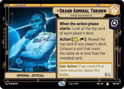 Grand Admiral Thrawn - Patient and Insightful, Spark of Rebellion 016/252