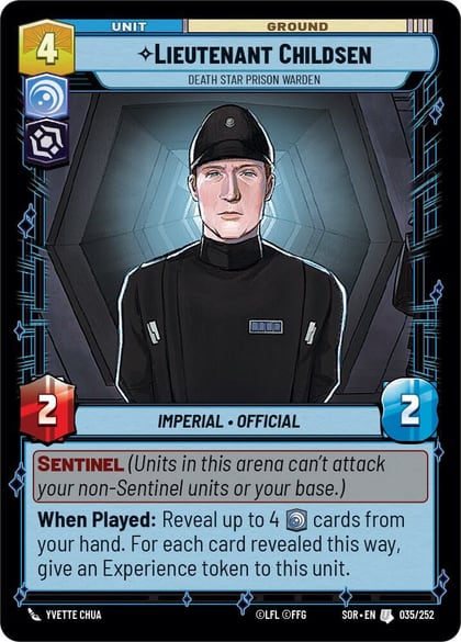 Lieutenant Childsen - Death Star Prison Warden, Spark of Rebellion 035/252