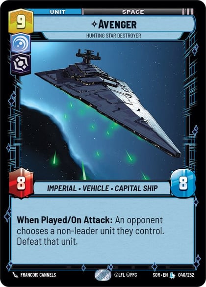 Avenger - Hunting Star Destroyer, Spark of Rebellion 040/252