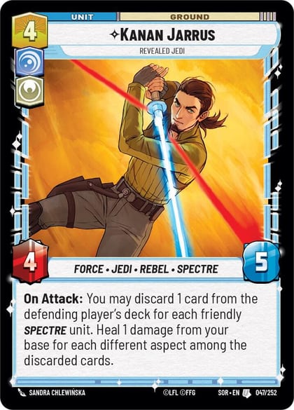 Kanan Jarrus - Revealed Jedi, Spark of Rebellion 047/252