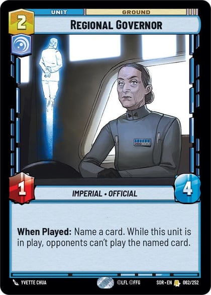 Regional Governor, Spark of Rebellion 062/252