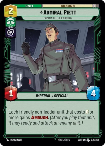 Admiral Piett - Captain of the Executor, Spark of Rebellion 079/252