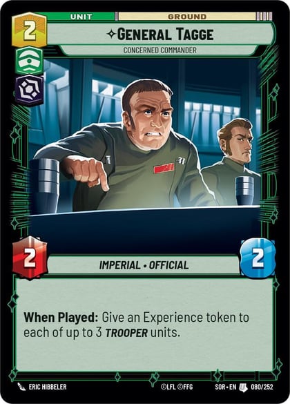 General Tagge - Concerned Commander, Spark of Rebellion 080/252