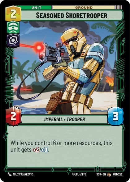 Seasoned Shoretrooper, Spark of Rebellion 081/252
