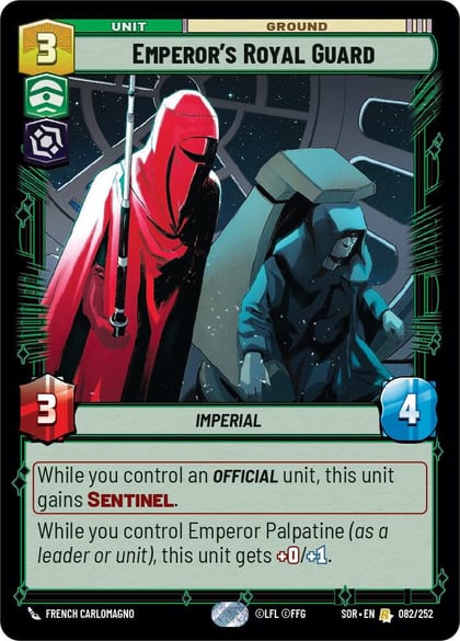 Emperor's Royal Guard, Spark of Rebellion 082/252