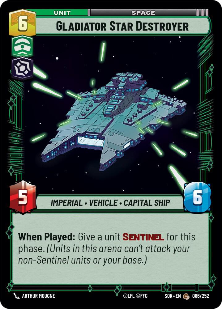 Gladiator Star Destroyer, Spark of Rebellion 086/252
