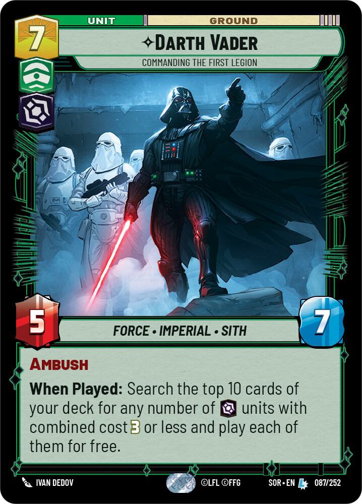 Darth Vader - Commanding the First Legion, Spark of Rebellion 087/252