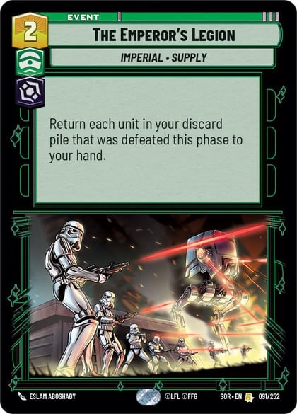 The Emperor's Legion, Spark of Rebellion 091/252