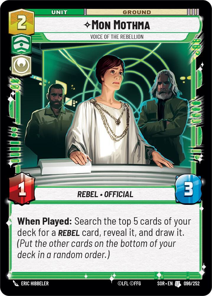 Mon Mothma - Voice of the Rebellion, Spark of Rebellion 096/252